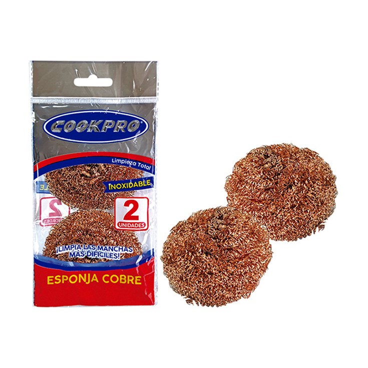 Esponja De Acero Cookpro Cobre X 2 Uni