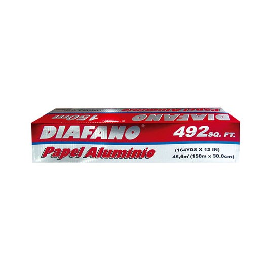 Papel Aluminio Diáfano 150 M 30,4 Cm X 4U