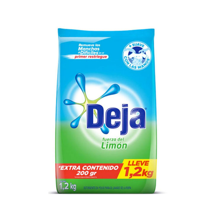 Detergente En Polvo Limón con Bicarbonato Deja