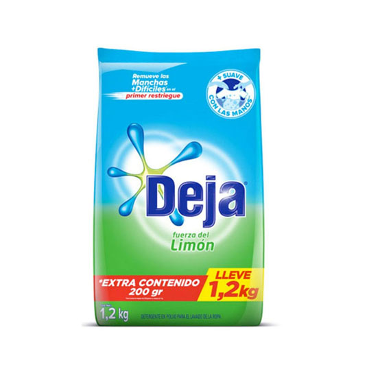 Detergente En Polvo Limón con Bicarbonato Deja