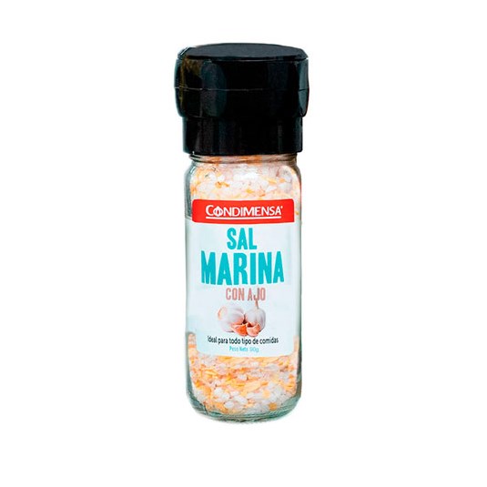 Sal Marina Con Ajo Molinillo Condimensa 90 Gr