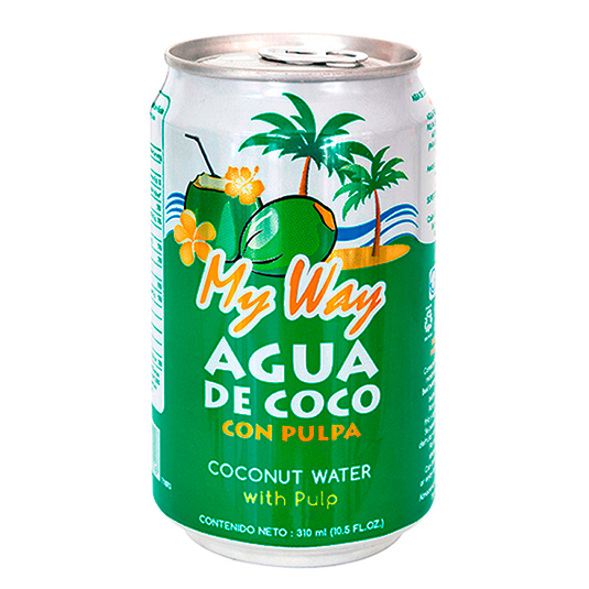 Agua De Coco My Way Con Pulpa Lata 310 Ml
