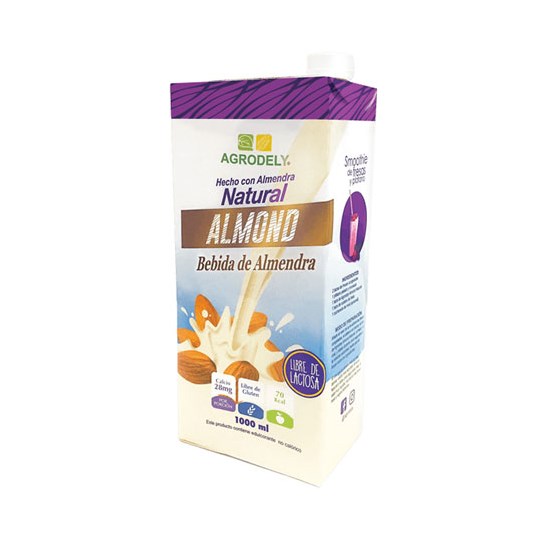 Cartón Bebida Agrodely Almendra Natural 1 Lt.