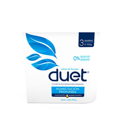 Tripack Jabon Humectacion Profunda Duet 315 G