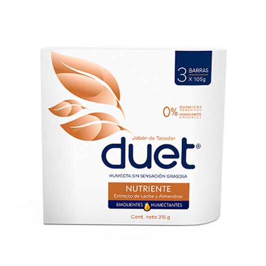 Tripack Jabon Nutriente Duet 315 Gr