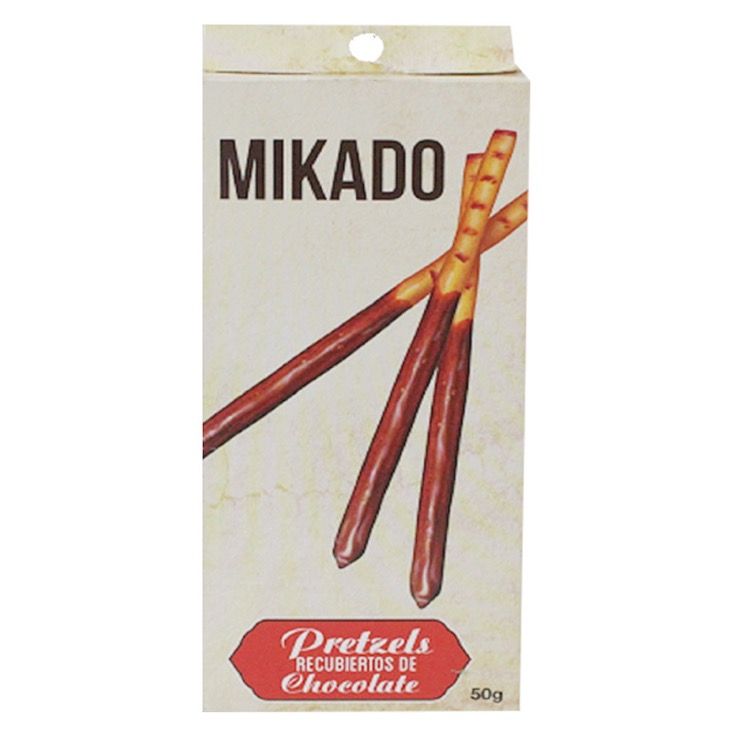 Chocolate Negro Mikado Pretzels 50Gr