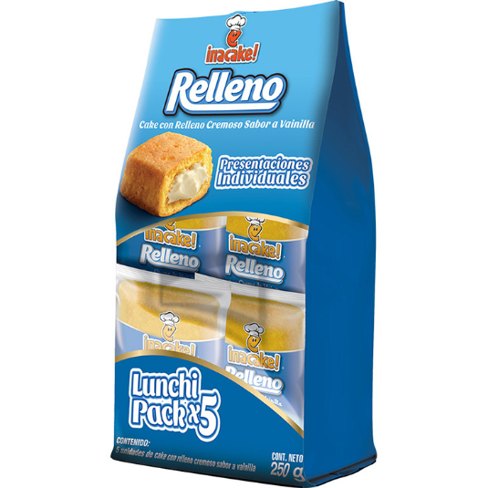Lunchipack Relleno X5 Inacake 250GR