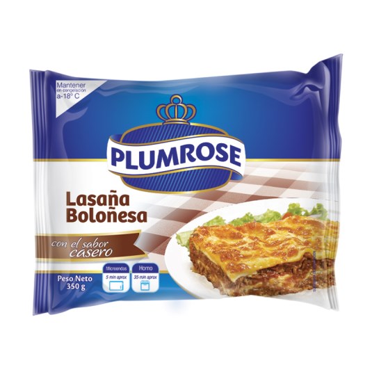 Lasaña Boloñesa Plumrose 350 Gr