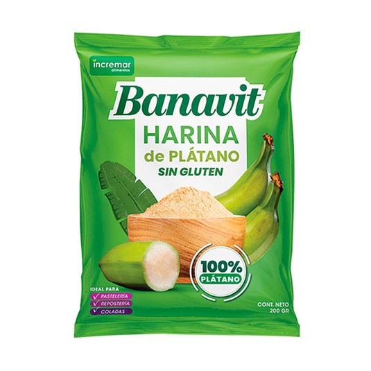 Harina De Plátano Banavit 200 G.