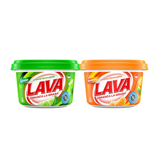 Pack Crema Lavavajilla Limón Mandarina Lava 4