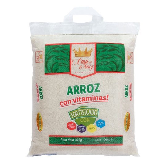 Arroz Natural Fortificado Casa Del Arroz 10 K