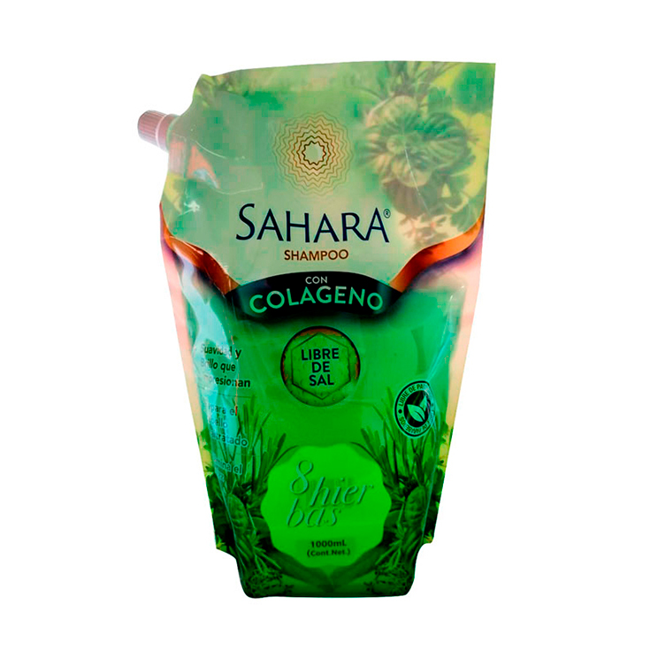 Shampoo Colágeno Libre De Sal Sahara Doy Pack