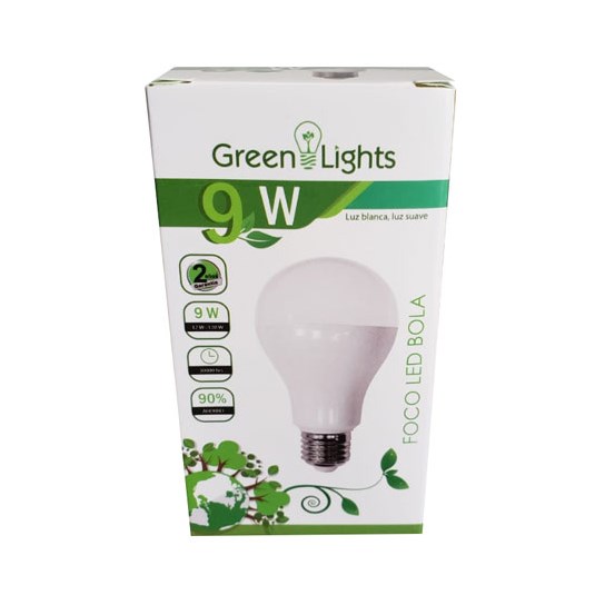 Foco Led Bola Efficientt 9 wts