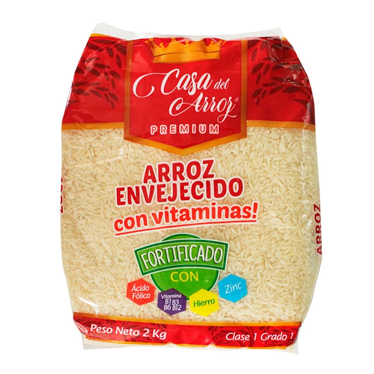 Arroz Envejecido Fortificado Casa Del Arroz 2 Kg