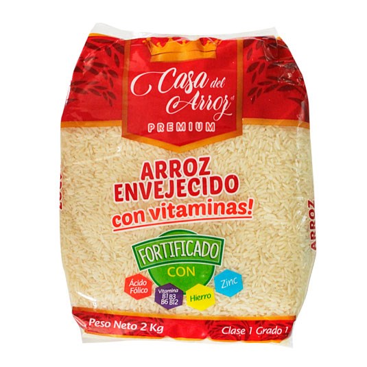 Arroz Envejecido Fortificado Casa Del Arroz 2 Kg