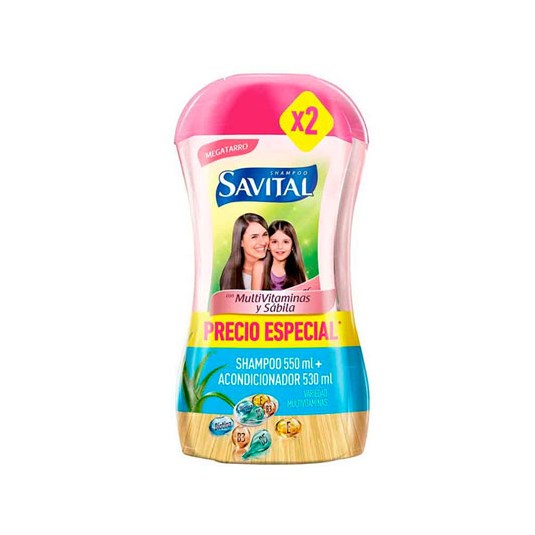 Acondicionador Pack Shampoo Savital Multivi