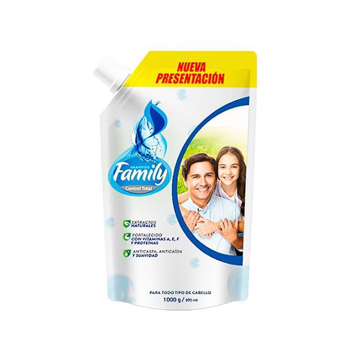 Shampoo Doypack Control Total Family 970 Ml