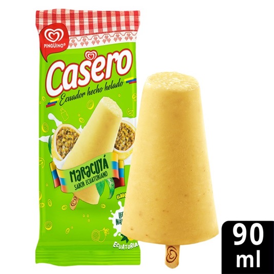 Casero Pinguino Paleta De Maracuya 90Ml