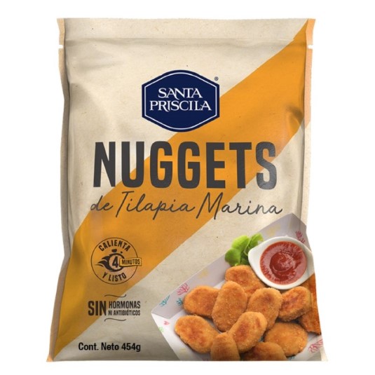 Nuggets De Tilapia Apanados Santa Priscila 454Gr