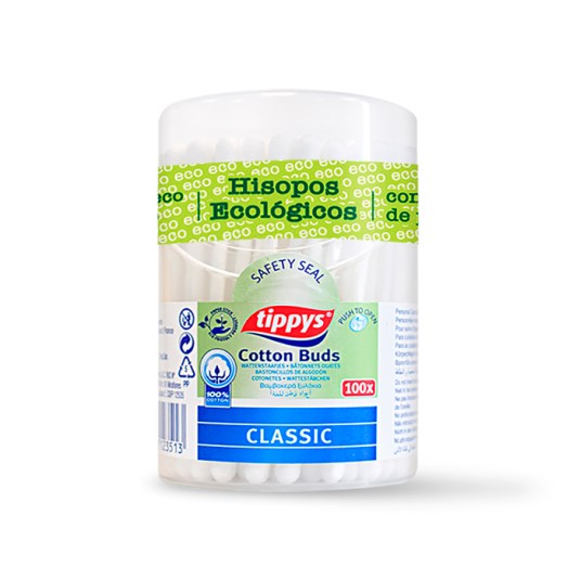 Hisopos Tambor Ecologico Tippys X 100