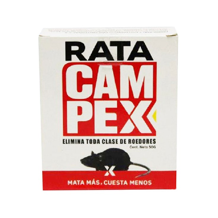 Veneno Para Roedores Cebo Rata Campex 50 Gr