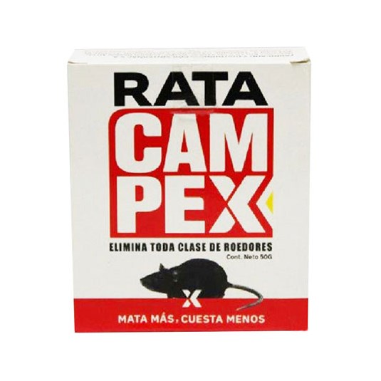 Veneno Para Roedores Cebo Rata Campex 50 Gr