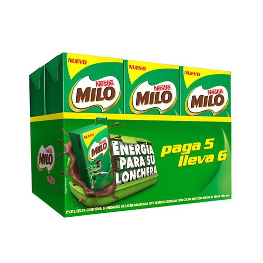 Activ Go Milo Sabor Chocolate x6 Un. 185 Ml. C/U