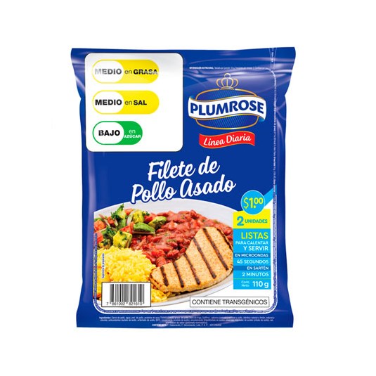 Filete Pollo Asado Plumrose 110 Gr