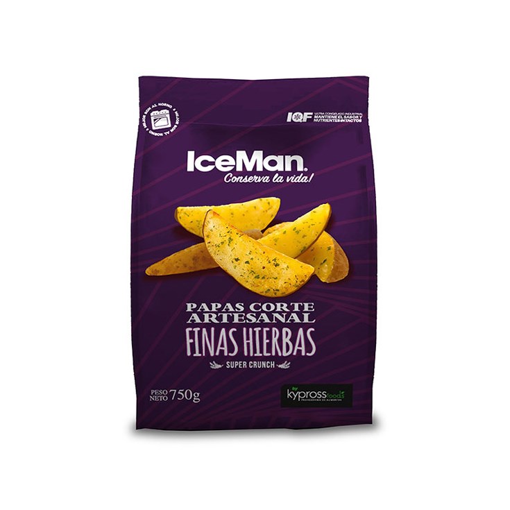 Papa Artesanal Finas Hierbas Iceman 750Gr