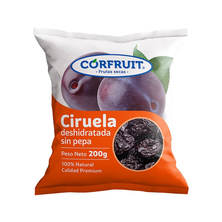 Ciruela Deshidratada Sin Pepa Corfruit 200 Gr