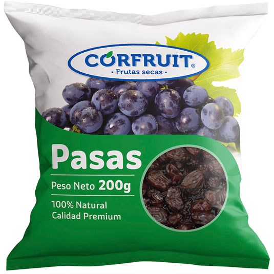 Pasas Corfruit 200 Gr