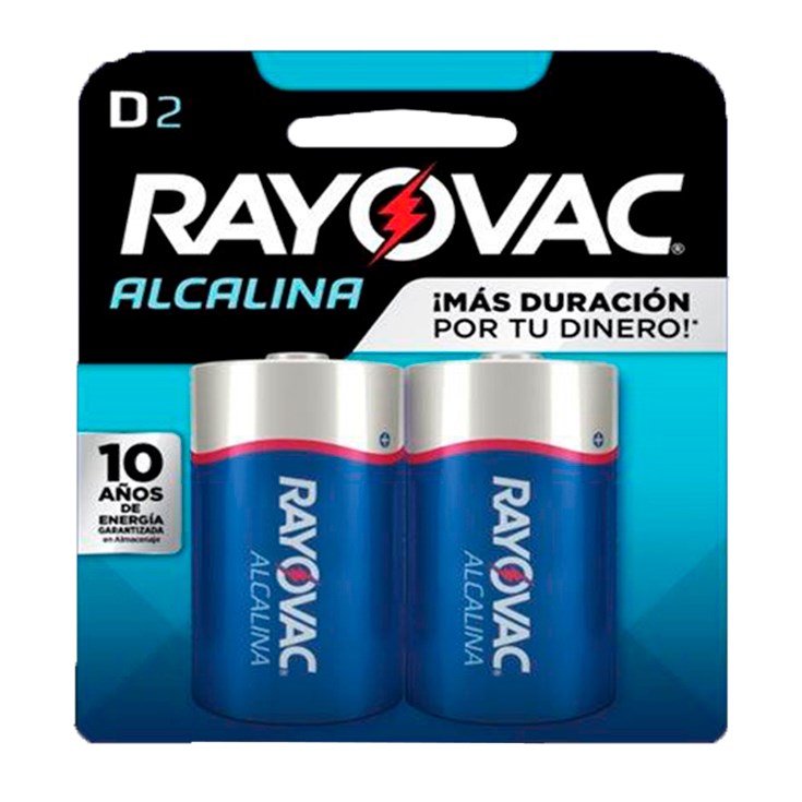Pila Rayovac Alcalina D 2 1.5v X 2