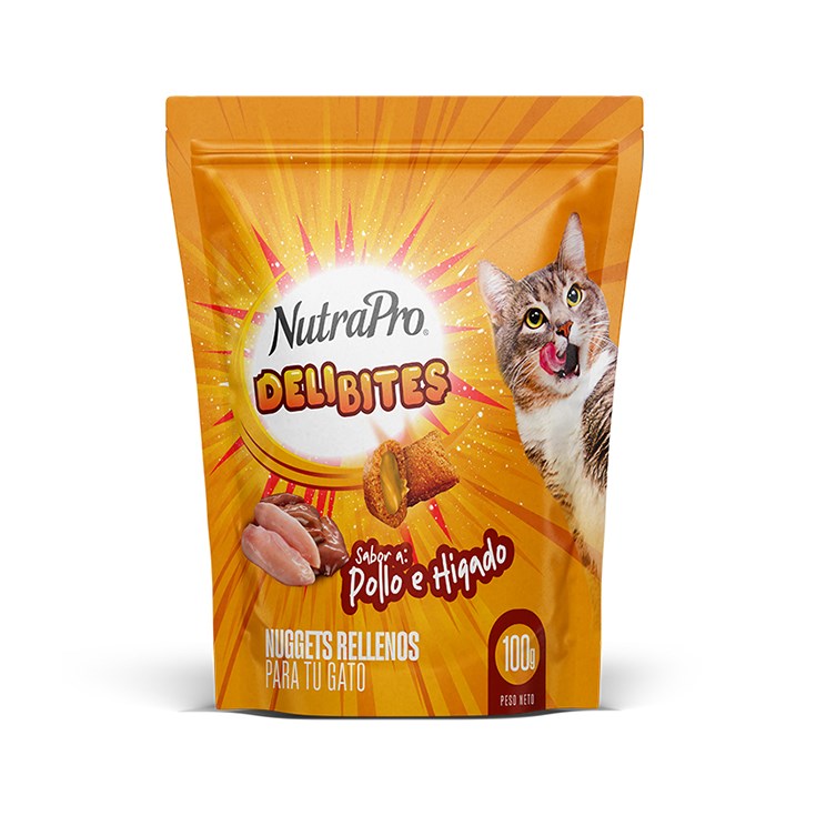 Nuggets Nutrapro Snack Para Gato Sabor Hígado Y Pollo 100 Gr