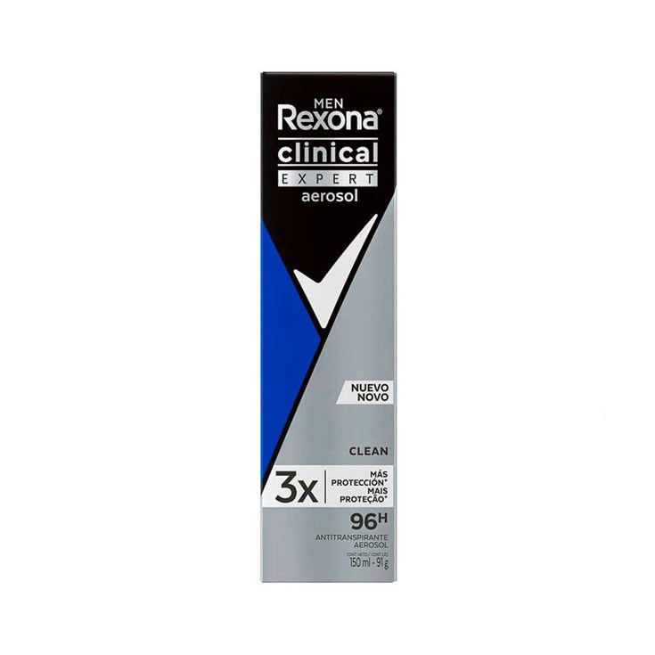 Desodorante Rexona Clinical Aerosol Anti Transpirante Clean Desodorante Rexona Clinical Aerosol Anti Transpirante Clean