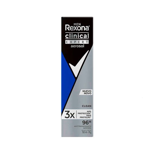 Desodorante Rexona Clinical Aerosol Anti Transpirante Clean