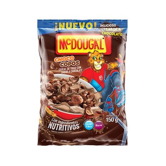 Cereal Funda Choco Copos Mc Dougal 150 Gr
