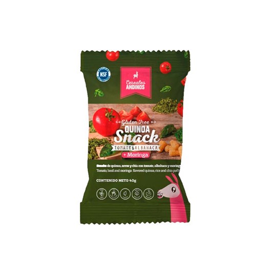 Quinoa Snacks Sabor A Tomate&albahaca 40 Gr