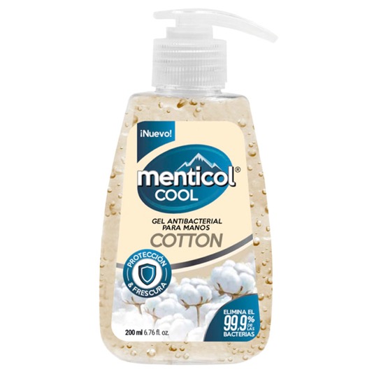 Gel Antibacterial Cool Cotton Menticol X 200