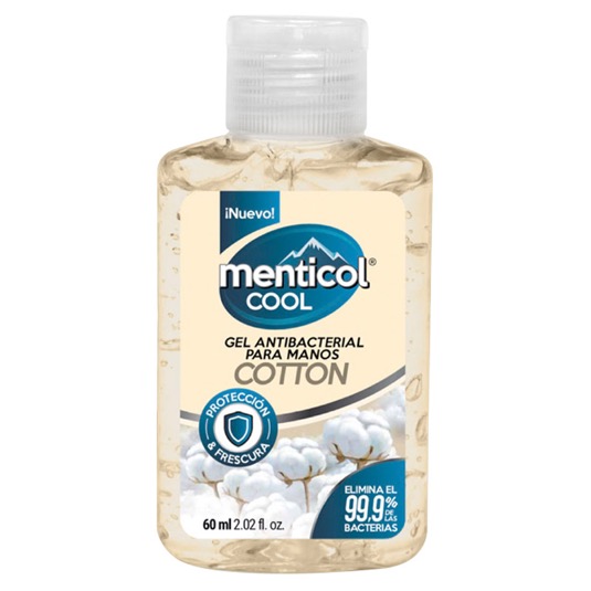 Gel Antibacterial Cool Cotton Menticol x 60ml