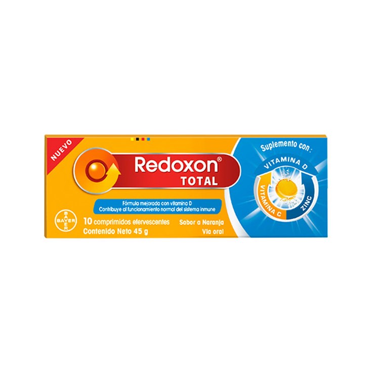 Total Tabletas Efervescente Redoxon X 10 Uni