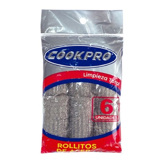 Rollitos De Acero Cookpro Pq X 6U