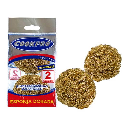 Esponja Cookpro Dorada Mediana X 2 Uni