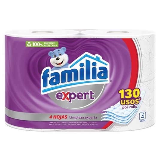 Papel Higienico Familia Expert 4 Un