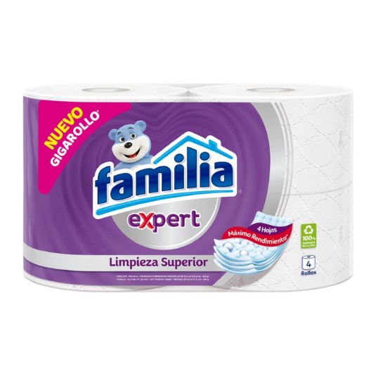 Papel Higienico Familia Expert 4 Un