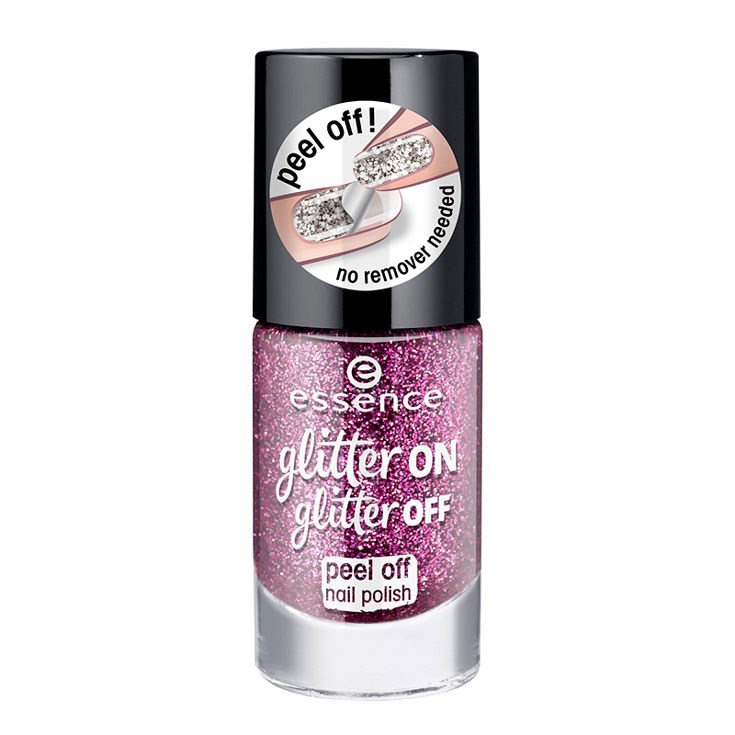 Esmalte De Uñas Essence Glitter On Glitter Off Peel Off 8