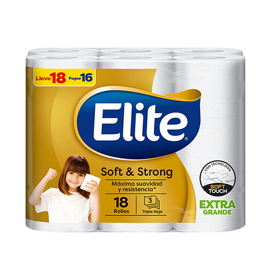 Papel Higienico Soft&Strong Xg Elite 26M X18/4
