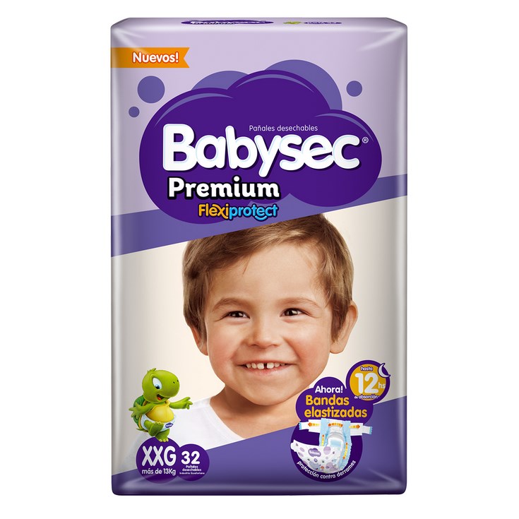 Pañal Premium Flex Xxg Babysec 32 Un