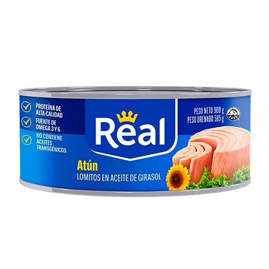 Real Atun En Girasol 900 Gr.