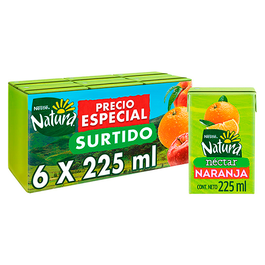 Pack X 6 Néctar Surtido Natura 225 Ml C/U