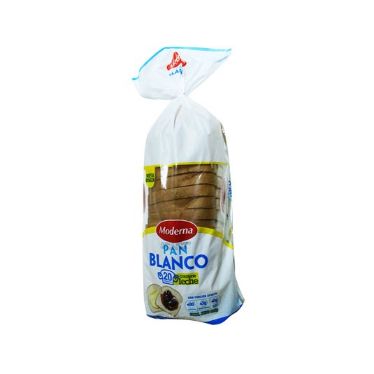 Pan Blanco Moderna Cortado Con Leche 550 Gr